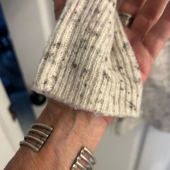 Women's Madewell Cardigan Sweater XS White Black wool blend - Picture 5 of 13